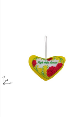 Portachiavi cuore Festa della donna 13×8