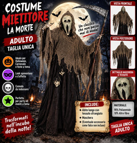 Costume Mietitore / Morte Adulto – Taglia Unica – Halloween