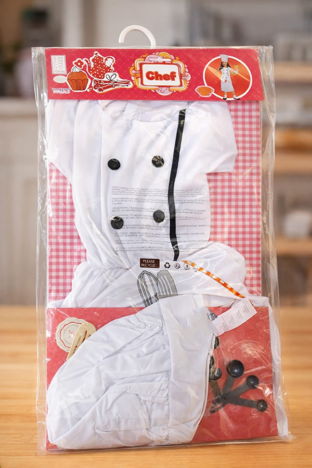 Costume Chef / Cuoco per Bambini – Set Complet 3/6 anni 96-116 cm
