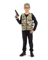 Set Militare (Giacca, Cappello, Pistola) In Busta C/Gancio  +36 Mesi