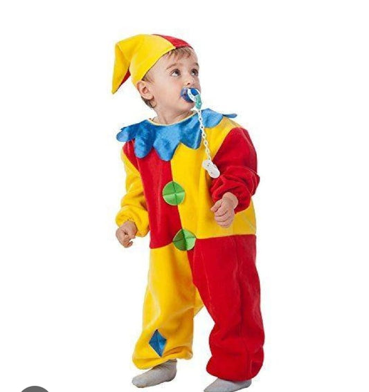 Costume bebè Clown Baby 1/2 Anni
