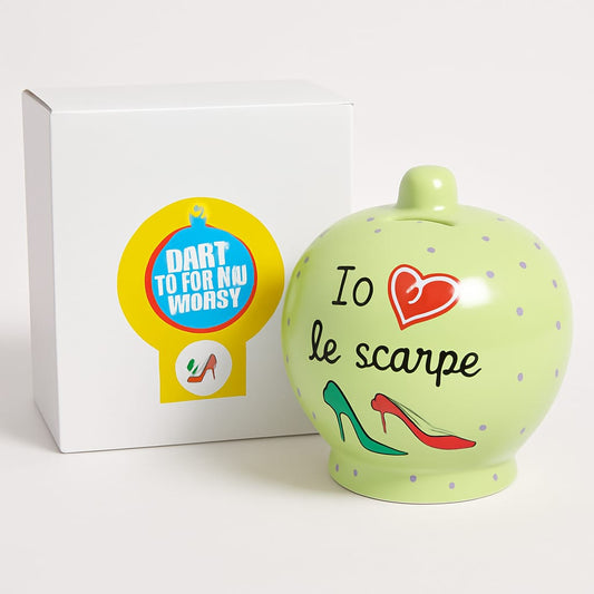 🔵Salvadanaio verde ♥️ le scarpe