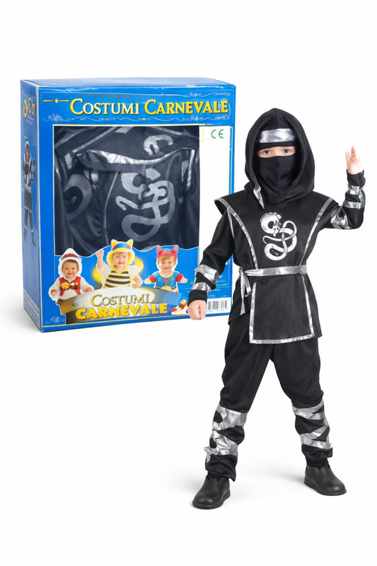 Costume da ninja Bambino in scatola 5/6 Anni 116 cm