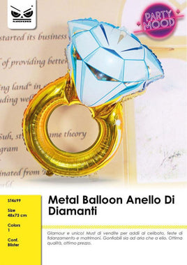 Palloncini Metallo (Anello di Diamanti)