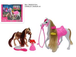Cavallo con pony e accessori
