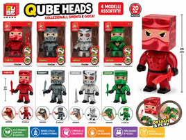 Qube Heads 20 cm 4 assortiti casualmente