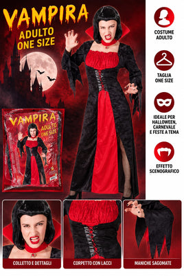 Costume da Diavolo Adulto Rosso e Nero – Halloween e Carnevale