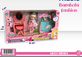 Bambole fashion 2 assortite con bicicletta
