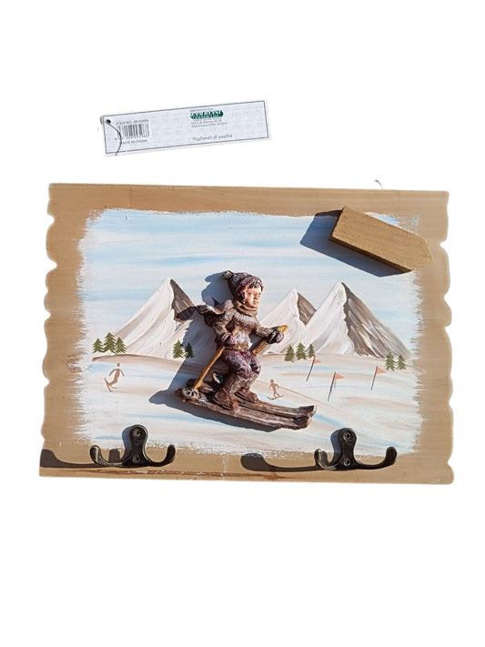 Portachiavi da parete in legno